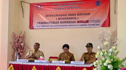 Pelaksanaan Musdessus Pembentukan Koperasi Desa Merah Putih